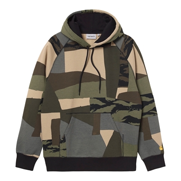 Carhartt WIP Hooded Sweat Chase Camo Mend/Gold